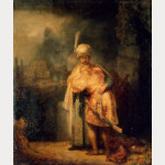 Rembrandt. David despidiéndose de Jonatan. 1642.